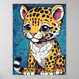 Adorable Baby Jaguar - Die Schönheit der Natur Poster