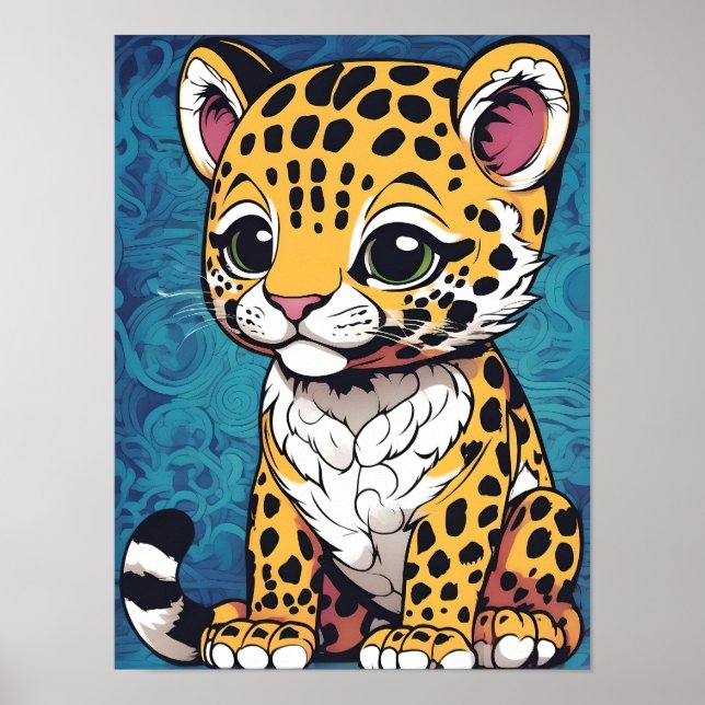 Adorable Baby Jaguar - Die Schönheit der Natur Poster (Vorne)
