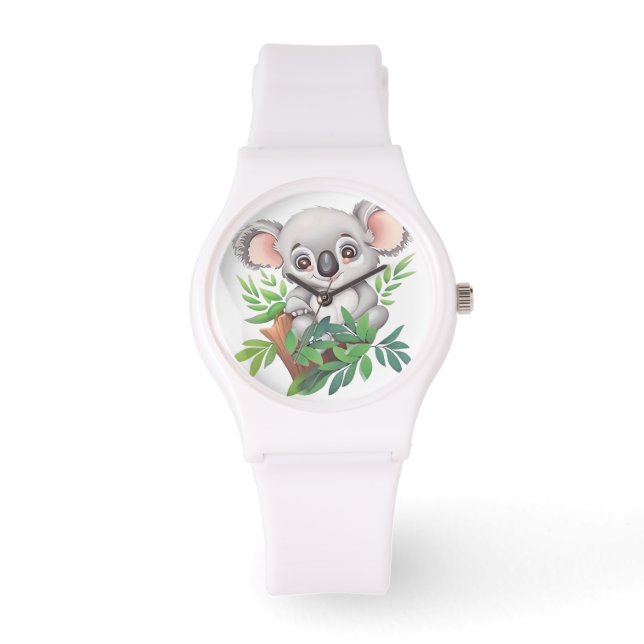 Adorable Baby Koala Bear Armbanduhr (Vorderseite)