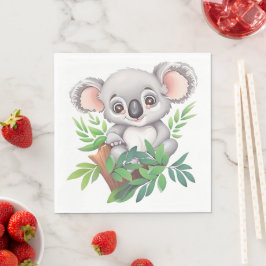 Adorable Baby Koala Bear Serviette