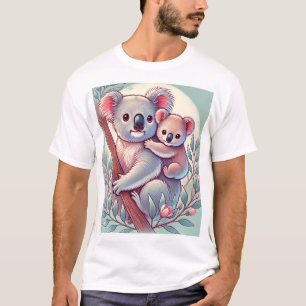 Adorable Baby Koala und Mutter T - Shirt Design