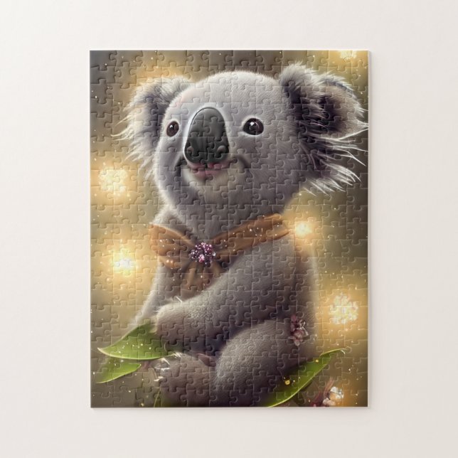 Adorable Baby Lächeln Koala Bär Puzzle (Vertikal)