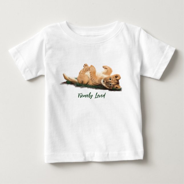 Adorable Baby Lion Pastel Artwork - Kinderzimmer & T-shirt (Vorderseite)