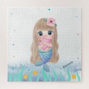 Adorable Baby Mermaid, Sea Puzzle