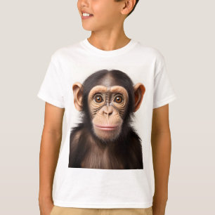 Adorable Baby Monkey Gaze: T-Shirt