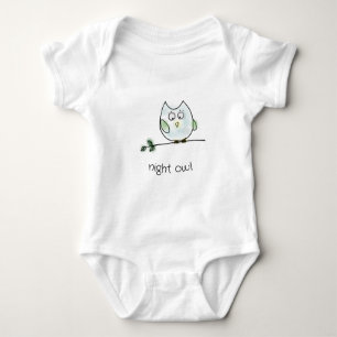 Adorable Baby Night Owl Baby Strampler