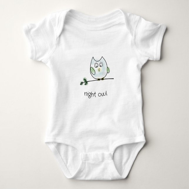 Adorable Baby Night Owl Strampler (Vorderseite)