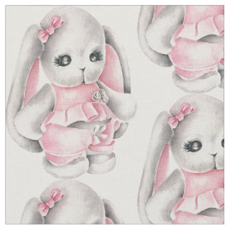 Adorable Baby Pink Bunny Rabbit Stoff