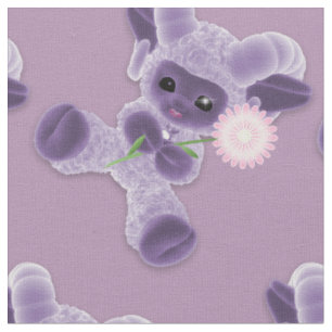 Adorable Baby Plush Tower Country Plum Lila Stoff