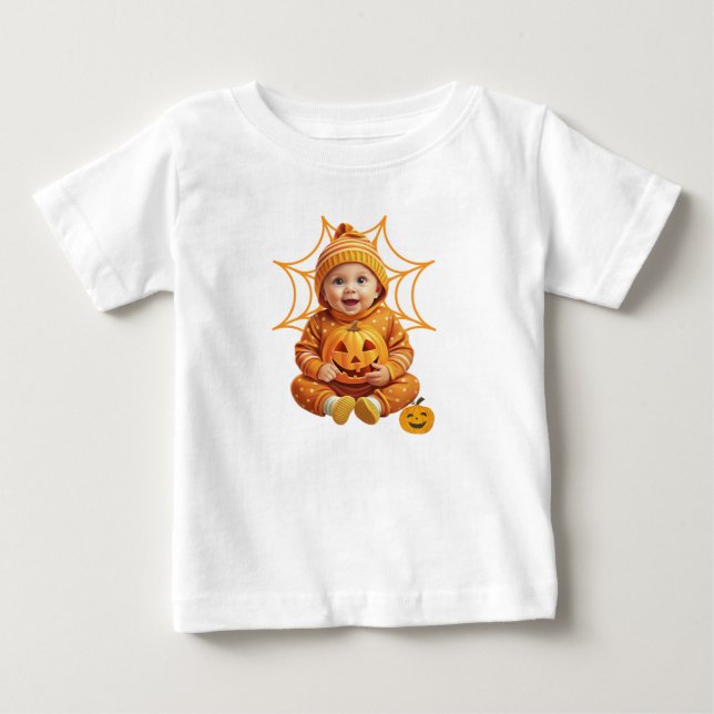 Adorable Baby Pumpkin Outfit für Halloween T-shirt (Vorderseite)
