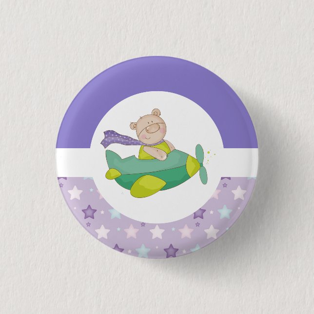 Adorable Baby Teddy Bear Button (Vorderseite)