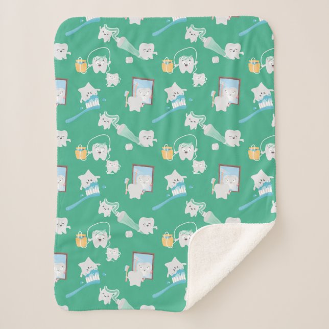 Adorable Baby Teeth Zahnärztin Sherpadecke (Vorderseite)