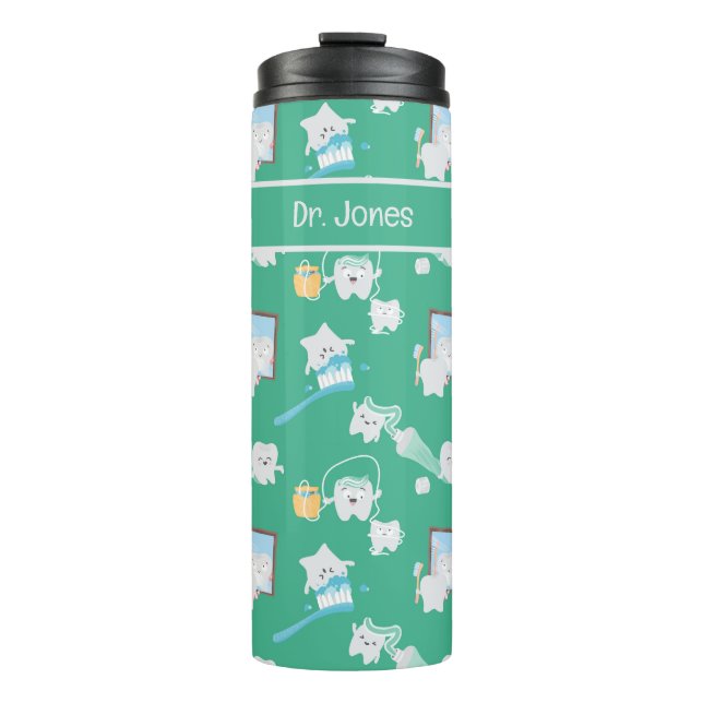 Adorable Baby Teeth Zahnärztin Thermosbecher (Vorderseite)