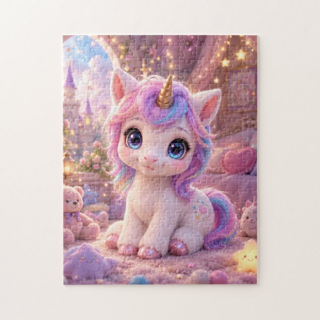 Adorable Baby Unicorn Jigsaw Puzzle (Vertikal)