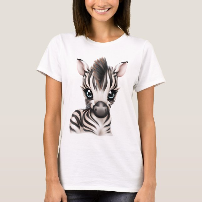 Adorable Baby Zebra T-Shirt (Vorderseite)