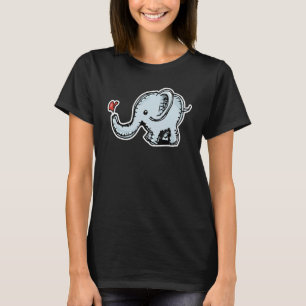 Adorable Babyelefantengrafik für Mädchen und Jugen T-Shirt