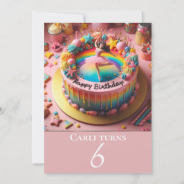 ADORABLE BALLERINA GEBURTSTAG CAKE PARTY EINLADUNG