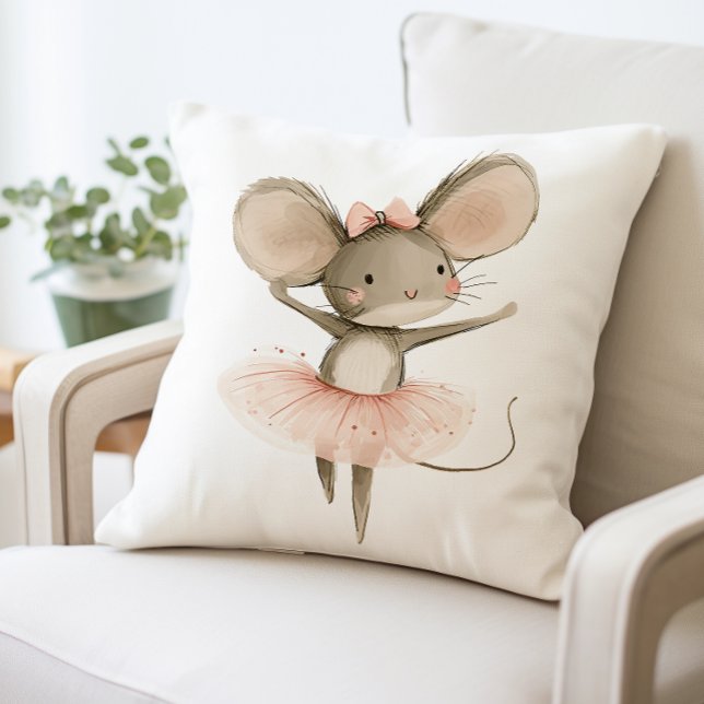 Adorable Ballerina Mouse Pillow, Niedliches Kinder Kissen (Von Creator hochgeladen)