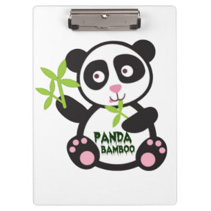 Adorable Bamboo Panda Design - Perfekt für Klemmbrett