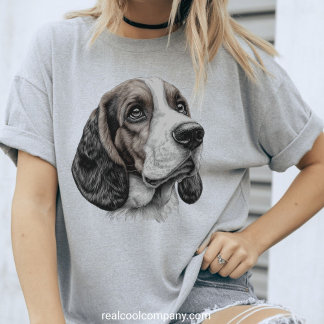 Adorable Basset Hound Sketch Niedlich Hunde Liebha Tri-Blend Shirt