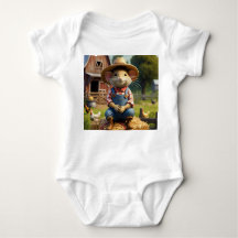 Adorable Bauer Mouse Bodysuit Onsie