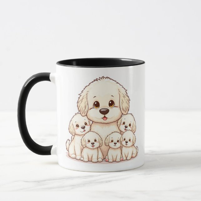 Adorable Bichon Family Tasse - Perfektes Geschenk  (Links)