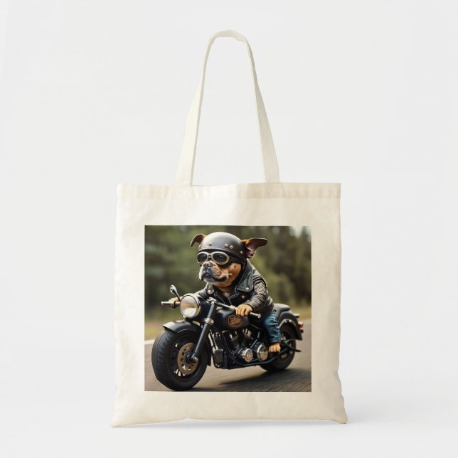 Adorable Biker Dog Tasche (Vorne)