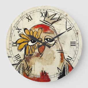 Adorable Bird Princess Wall Clock! Große Wanduhr