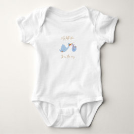 Adorable Blue Creature Graphic Baby T-Shirt - Soft Strampler