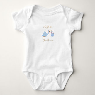 Adorable Blue Creature Graphic Baby T-Shirt - Soft Strampler