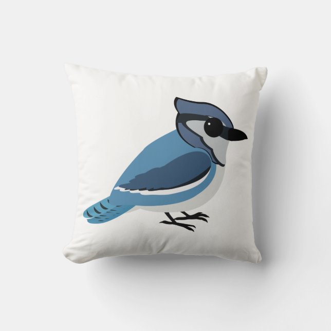 Adorable Blue Jay Kissen (Vorderseite)
