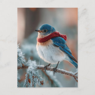 Adorable Bluebird im Scara Feiertagspostkarte