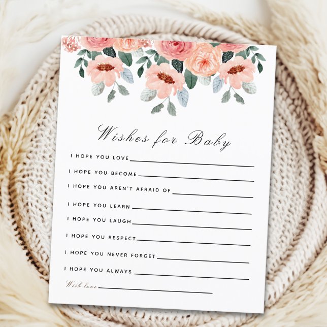 Adorable Blush Watercolor Floral Baby Shower (Von Creator hochgeladen)