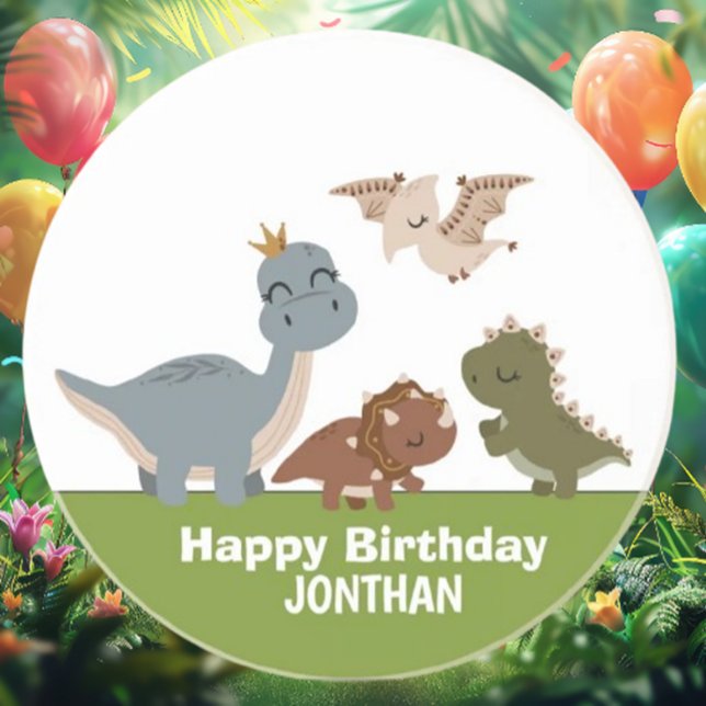 Adorable Boho Dinosaur Party Getränkeuntersetzer (Transform your party with our Adorable Boho Dinosaur Coasters! )