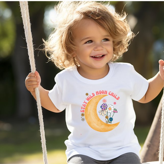 Adorable Boho "Moon Child Kleinkind T - Shirt (Von Creator hochgeladen)