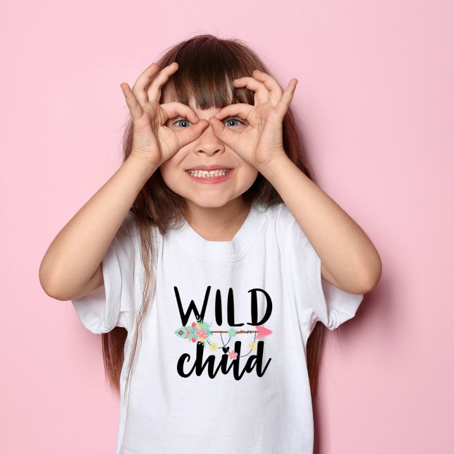 Adorable Boho WILD Kindermädchen T - Shirt (Von Creator hochgeladen)