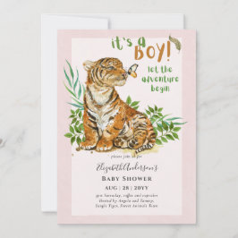Adorable BOYS Tiger Baby Dusche einladen Einladung