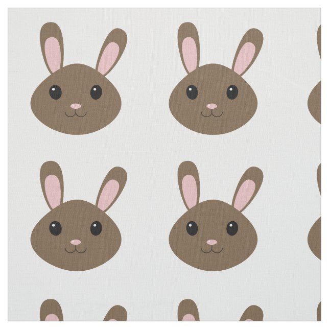 Adorable Brown Bunny Stoff (Muster)