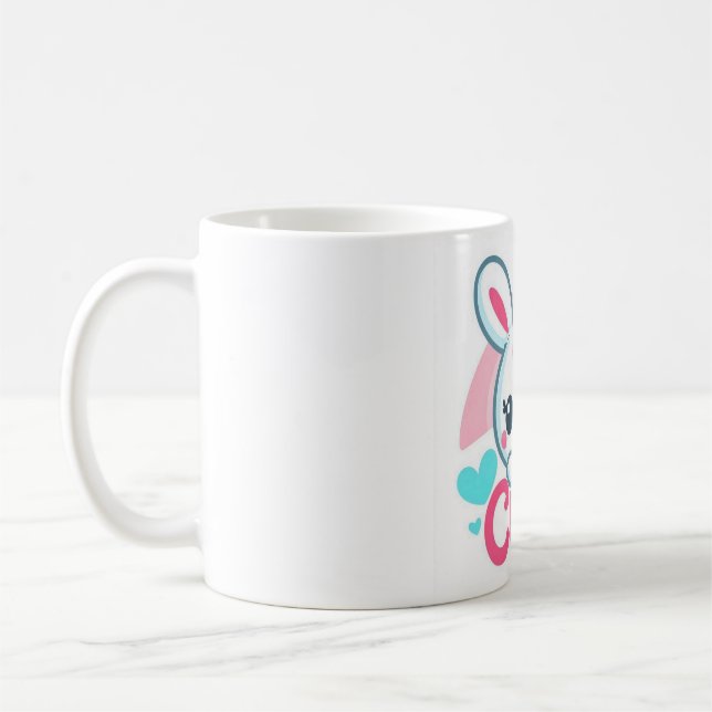 "Adorable Bunny Bliss Tasse" Kaffeetasse (Links)