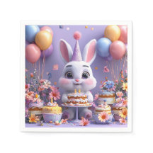 Adorable Bunny feiert Geburtstag