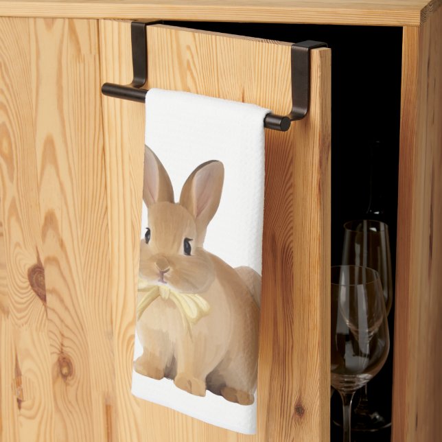Adorable Bunny Kitchen Towel Geschirrtuch (Drittel gefaltet)
