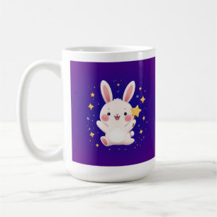 Adorable Bunny Star Tasse – Kawaii Tier Kaffeetass