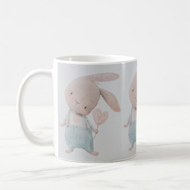 Adorable Bunny Tasse - Ideal für Babyduschen (Links)
