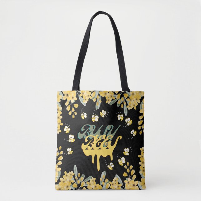 Adorable Busy Bees & Honey Drops Tote Bag (Vorderseite)