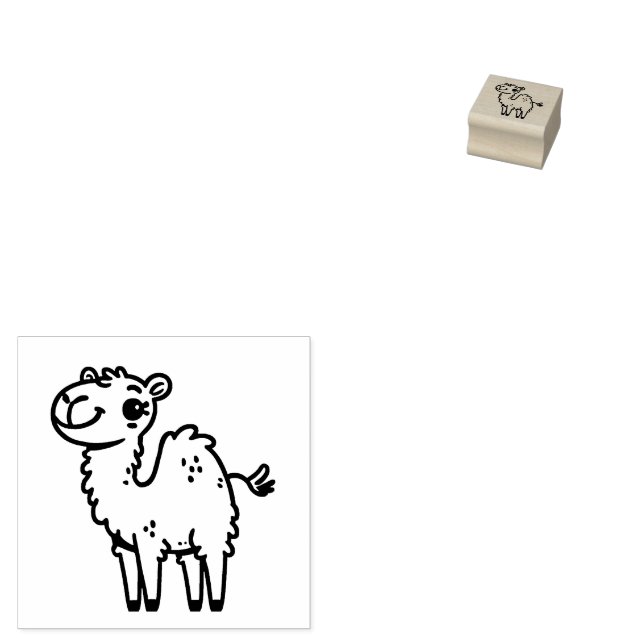 Adorable Camel-Briefmarke Gummistempel (Stempel)