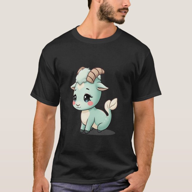Adorable Capricorn Zodiac Creature u2013 Cute Myth T-Shirt (Vorderseite)