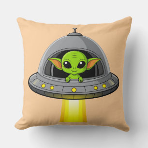 Adorable Cartoon Alien Kissen