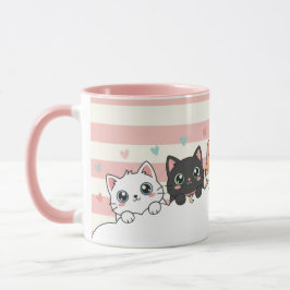 Adorable Cartoon Cat Coffee Cup Tasse