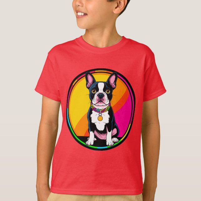 Adorable Cartoon Dog T-Shirt (Vorderseite)