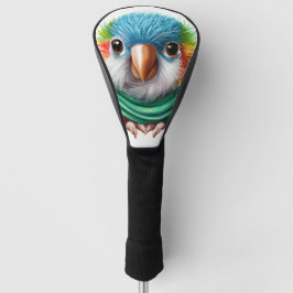 Adorable Cartoon Fluffy Happy Baby Parrot Golf Headcover